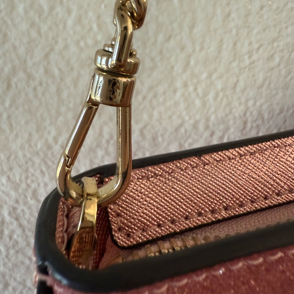 NWOT Kate Spade New York Glimmer Glitter Pochette Handbag in Mitten Pink - Picture 3 of 7